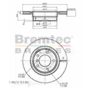 Bremtec Euro-Line GeoZinc Coated Brake Rotor - BDR16470EL