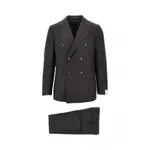 [CARUSO] CARUSO Wool double-breasted 'Norma' suit Man 48 48 Brown