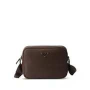 [Prada] Prada Textured Leather Crossbody Bag ONE SIZE BROWN