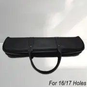 PU Leather Flute Case with Adjustable Shoulder Strap for Easy Carrying