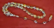 24K GOLD & SILVER particle rosary. internationally certified tesbih tasbeh