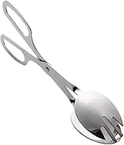 MAGICLULU Stainless Steel Salad Serving Tongs Food Clip for Buffet and Kitchen Use Comfortable Grip for Serving Salads Pasta Bread and More and Lightweight Design