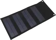 40W Foldable Solar Panel with USB Interface Monocrystalline Portable Solar Solar Panel Kit for Power Bank Camping, Hiking, and Outdoor Activities (Black)