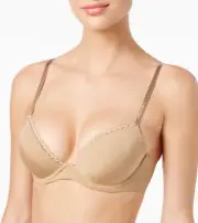 Calvin Klein X6704 Seductive Comfort Customized Underwire Lift Bra, Dune, 30D
