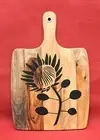 PROTEA TAPAS / CHEESE BOARD HAND BURNT IN SA, GIFT IDEA! FLOWER FLORA PYROGRAPHY