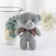 Teddy Bear Plush Toy Siamese Bear Doll Bear Toy Small Gift Grey