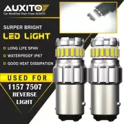 2X AUXITO 1157 2057 White LED Stop Turn Signal Brake Tail Light Bulbs BAY15D EOA (for: Renault)