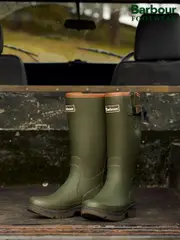 Barbour® Olive Green Tempest Tall Welly Boot (782960) | $266