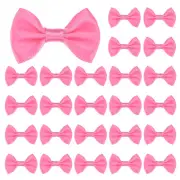 120-Pack Mini Craft Ribbon Bow 1.5x1 Inch for Craft DIY[Light Rose Red]