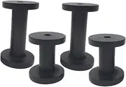 4pcs Wooden Spools for Sewing and Crafting Wood Thread Bobbins Empty Vintage Sewing Yarn Holders for Wire Weaving Embroidery