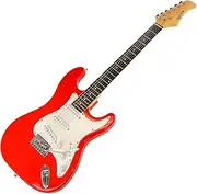 New Karrera Electric Guitar with Rosewood Fretboard - Red