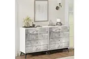 Bella 8 Chest of Drawers Dresser Tallboy Set of 2 | Elegant Storage Solution