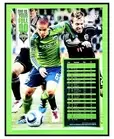 NEW 2012 MATCH SCHEDULE POSTER SEATTLE SOUNDERS 24x18 OSVALDO ALONSO MINT