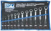 SP Tools SP10222 - Combination Geardrive Spanner Set 12 Piece Metric 0 Deg. Speed Drive