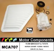 FILTER KIT for TOYOTA AURION 2GR-FE 3.5L V6 Oil Air Fuel 06 >12