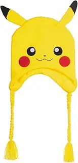 [Bioworld] Pokemon Pikachu Laplander Cosplay Beanie Cap Hat One Size Licensed New, Yellow, One Size