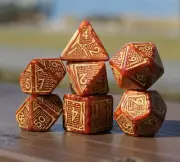 The Wise Witcher - Vesemir 7-Piece D&D RPG Polyhedral Witcher 5e Dice Set