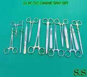 21 PC T/C OR GRADE CANINE SPAY GENERAL SURGERY PACK KIT SURGICAL INSTRUM DS-1042