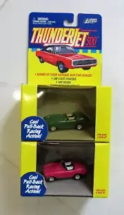 Johnny Lightning ThunderJet 500 AC Cobra Set (2) Green, Pink