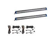 Kings 2x 40" Double Row Light Bar 21,500 Lumens - 1 Lux @ 758 m IP67 + 2x Plug N Play Wiring Harness Kit