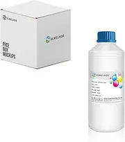 DLMELHOR DTF Ink 500ML Cyan DTF Transfer Ink for PET Film Refill DTF Ink for EPN ET-8550, XP15000,L1800,L805,R1390,R2400 DTF Printers Heat Transfer Printing Direct to Film1-Pack