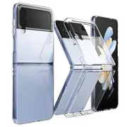 For Samsung Galaxy Z Flip 4 Clear Case Slim With 4 Corners [Shock Absorption] Soft Bumper Cover