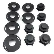 6Pcs Trimmer Head Spools +Trimmer Head Covers For Stihl 25-2 FS 55 80 83 85 90