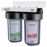 10"x4.5" Big Blue Whole House Water Filter System Sediment CTO 100000 Gal 1" NPT