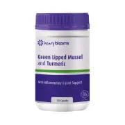 Henry Blooms Green Lipped Mussel & Turmeric with BioP Cap X 100