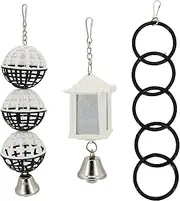 Pet Basic Original Bird Mirror/Ball Ring Set