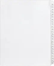 Avery Legal Dividers, Allstate Collated Sets, Letter Size, Side Tab, 126-150 Tab Set (01706)