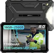 Ulefone Armor Pad 4 Ultra 5G Outdoor Tablet with 10080 mAh Battery, Android 14 IP68, 16GB + 256GB/SD-2TB, 1100 LED Light, 2K FHD+ 10.36 Inch 50MP + 32MP Camera, Dual SIM/5G WiFi/OTG/NFC