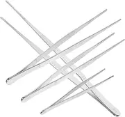 Garden Hand Tool 4pcs Big Pointed Stainless Steel Tweezers for Plant Bonsai Craft