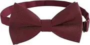 [Kajeer] Classic Pre-Tied Mens Bow Ties Formal Adjustable Solid Tuxedo Bowtie for for Adults & Children