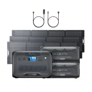 BLUETTI AC300+2*B300K+3*350W Solar+RV Cable | Home Battery Backup