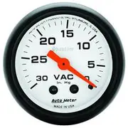 Autometer Phantom Vacuum Gauge Mechanical - 10 Feet, 0 - 30 inHg, 2 1/16 Inch, AU5784