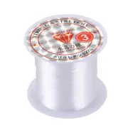 2X(Jewelry Beading Thread 0.3mm Dia. Clear Nylon Fishing Line Spool 17 Lbs A1Q4)