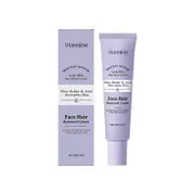 98% Plant-Based Face Hair Removal Cream with Avocado Oil & Aloe - Gentle, Effective for Men & Women, Gentle Painless Hair Removals 1pc