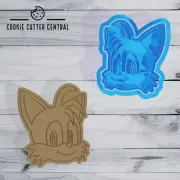 Sonic - Tails Cookie Cutter and Embosser - 7.cm x 6.2cm