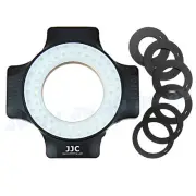 Universal LED Macro Flash Ring Light for Camera Lens, 6pcs Filter Thread Adapter