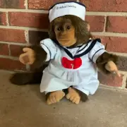 Vintage 1980s Julius the Puppet Chimp Monkey Holland America NWT Plush Critter.