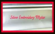 SILVER GOLD & OPALESENT MYLAR EMBROIDERY SHEETS BIG - 20 x 30 in.