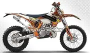 Kungfu Graphics Custom Decal Kit for 2016 EXC EXC-F XCW XC-W XCF-W 125 200 250 300 350 450 500, Style 002