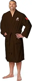 Northwest The Company Official NFL Cleveland Browns Men's L/XL Silk Touch Bath Robe with Number, Brown, 26" x 47", Brown, Large-X-Large