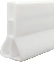 3" High Shower Water Splash Guard 39 Inch Collapsible Shower Threshold Water Dam Barrier Shower Dam Water Stopper To Keep Water In Shower Splash Guard For Walk In Shower Water Guard (3.25Ft)