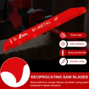 25Pcs Reciprocating Saw Blades Set 9 inch 14/18 TPI Bi Metal Pruning Saw lejfC