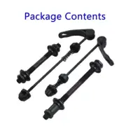 Skewer Set GT 135 Vintage RTS MTB Quick Release Front Rear Mountain Bike Black