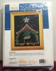 #147 Sunrise Bead Sequin Pin Craft Art Kit - Nativity 8" x 10" Picture