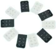 [VALICLUD] 10pcs 2 Hook Bra Extender Bra Extension Strap Bra Extender 2 Hook 2 Hook Bra Extension Bra Strap Extender 2 Hook