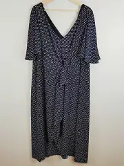 [ AUTOGRAPH ] Womens Manipulated Spot Dress NEW RRP $99.95 | Size AU 24
